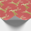 Search for gold deer wrapping paper Reindeer