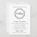 Search for wreath wedding invitations Calligraphy