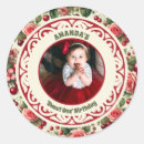 Search for 1st birthday photo stickers Girl
