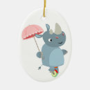 Search for rhinoceros christmas tree decorations Cartoon