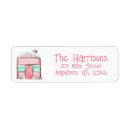 Search for gingerbread house return address labels Watercolor