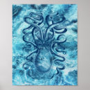 Search for vintage octopus posters Waves