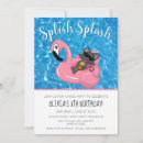 Search for 8th pool birthday invitations Splish splash