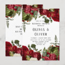 Search for ruby red wedding invitations Leaves