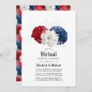 Search for red white and blue wedding invitations Floral