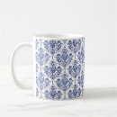Search for retro wallpaper mugs Damask