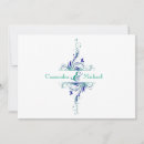 Search for aqua blue floral wedding invitations Vintage