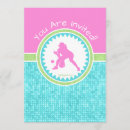 Search for softball birthday invitations Pink
