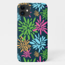 Search for abstract flower iphone cases Blue