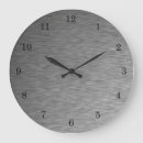 Search for brushed steel clocks Stainless
