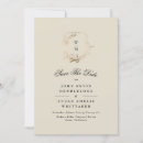 Search for monogram save the dates Gold foil