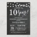 Search for wedding anniversary invitations Black and white
