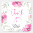 Search for rustic flowers bridal shower stickers Thank you