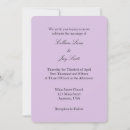 Search for lavender and white wedding invitations Minimalist