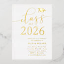 Search for gold foil graduation invitations Classic