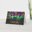 Search for mardi gras thank you cards Mask