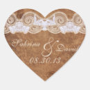 Search for antique lace wedding stickers Burlap