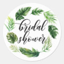 Search for tropical bridal shower stickers Palm leaves