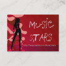 Search for rock band business cards Design