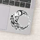 Search for wolf howling moon stickers Dog