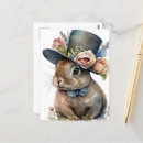 Search for watercolor rabbit postcards Pink