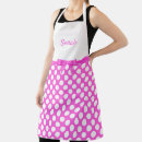 Search for polka dot monogram aprons White