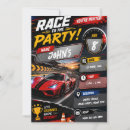 Search for race car birthday invitations Boys