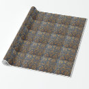 Search for gold damask wrapping paper Blue