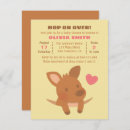 Search for kangaroo baby shower invitations Joey