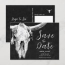 Search for skull save the dates Black and white