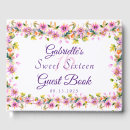 Search for sweet 16 guest books Girly