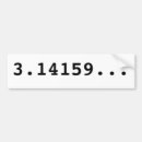 Search for math pi bumper stickers 3 14