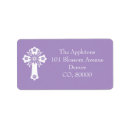 Search for baptism return address labels Purple