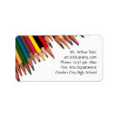 Search for pencil return address labels Teacher
