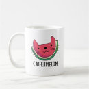 Search for funny watermelon mugs Cute cat