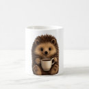 Search for cute funny animal mugs Hedgehog