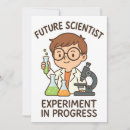 Search for scientist and invitations Science experiment