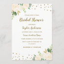 Search for gold confetti bridal shower invitations Floral