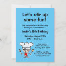 Search for chef birthday invitations Baker