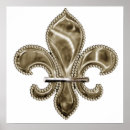 Search for fleur de lis posters Gold