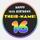 Search for 16th sixteen 16 years old stickers Happy birthday