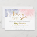 Search for modern gender reveal invitations Pregnancy