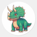 Search for baby dinosaurs stickers Triceratops