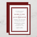 Search for red border wedding invitations Simple