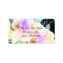 Search for purple orchid return address labels Garden