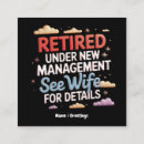 Search for retirement business cards Funny