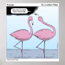 Search for cartoon flamingo posters Funny