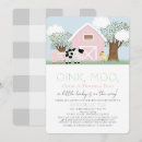 Search for farm animal baby shower invitations For kids