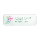 Search for desert flowers return address labels Watercolor