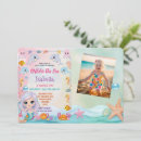 Search for under the sea 1st birthday invitations Girl